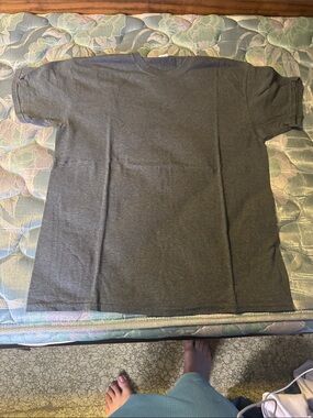 Gildan Dark Gray Heather Short Sleeve Crewneck Tee